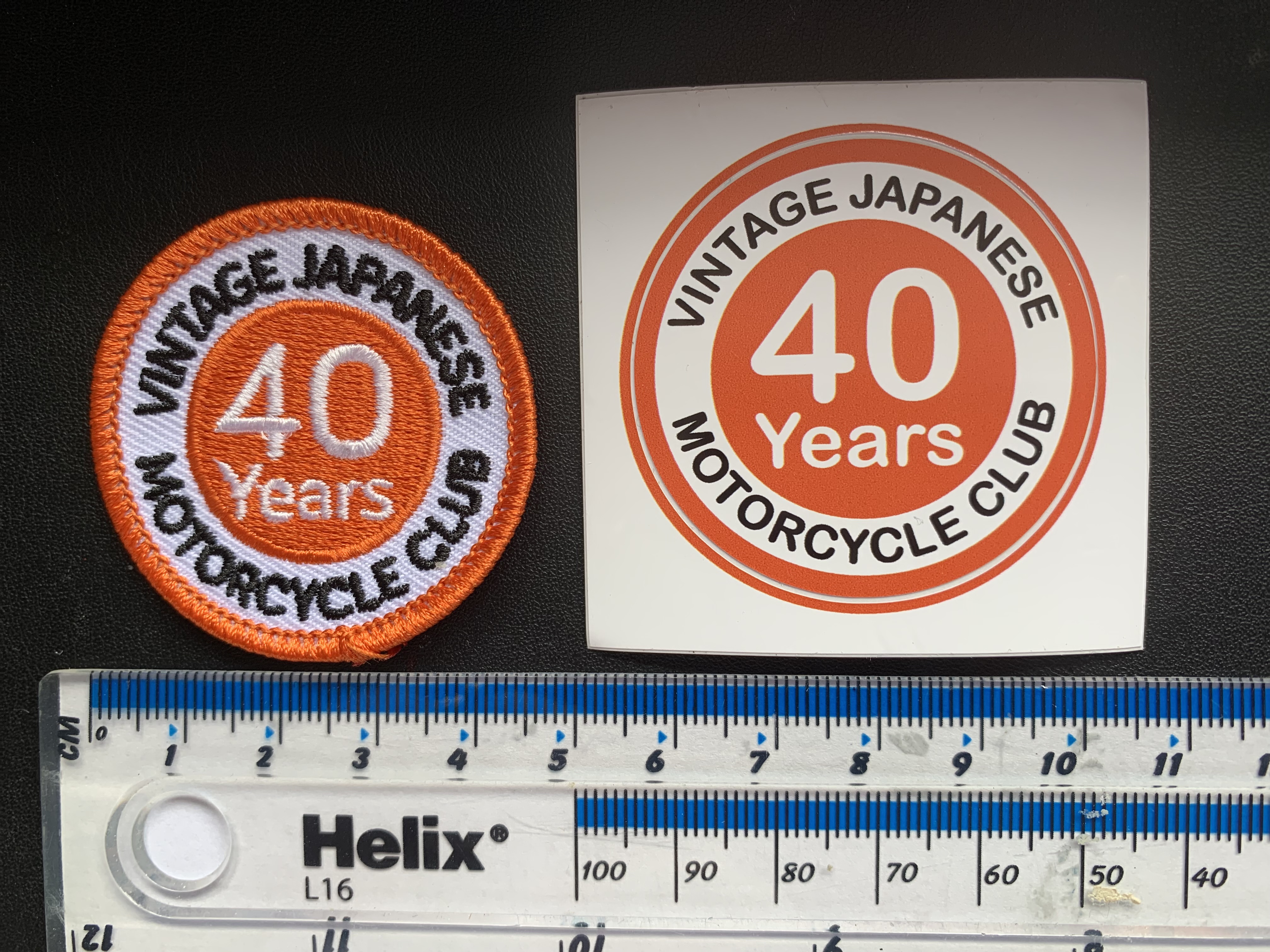 VJMC 40th Patch and Sticker VJMC 40th Patch and Sticker